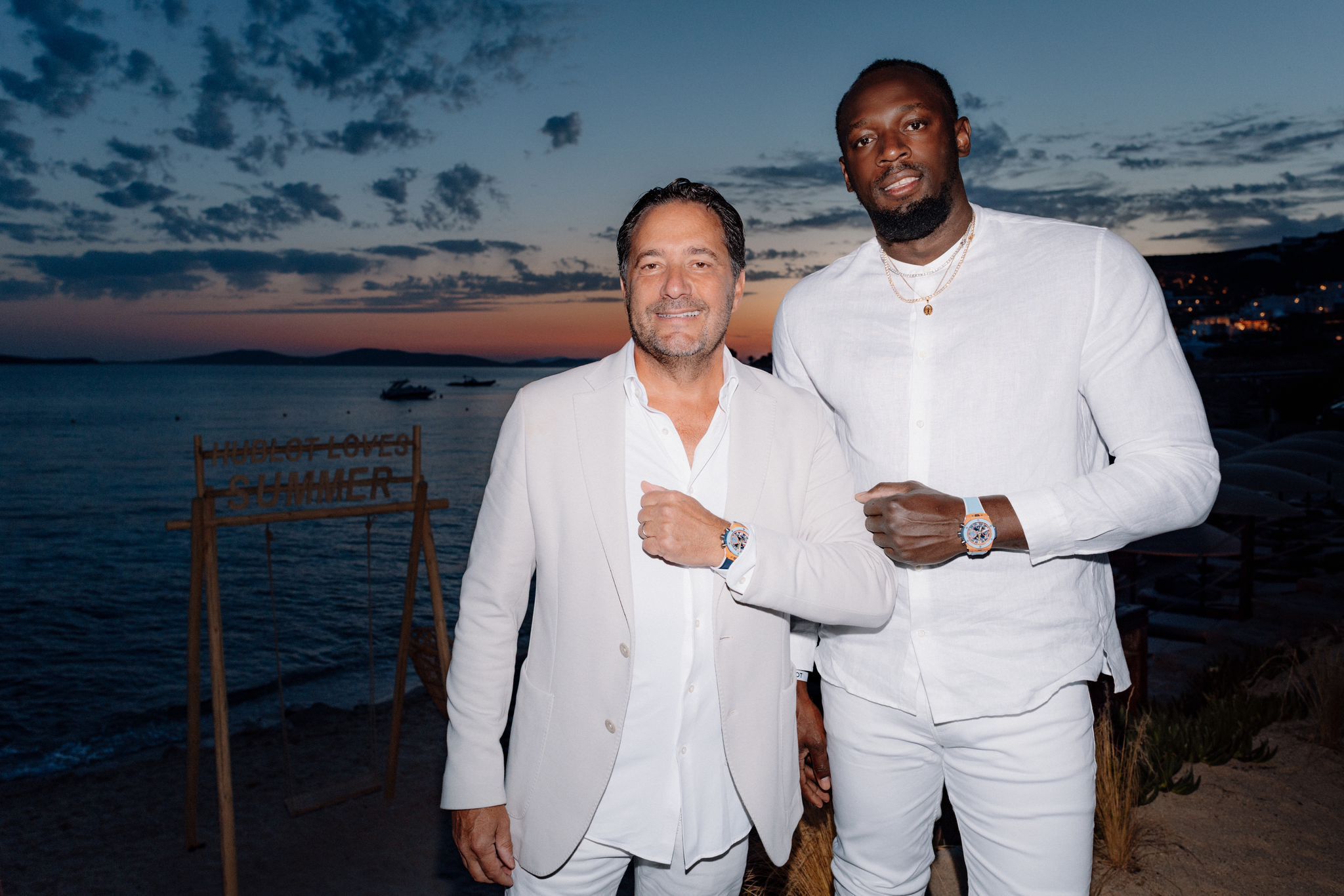 Hublot καλοκαίρι Julien Tornare and Usain Bolt in Mykonos
