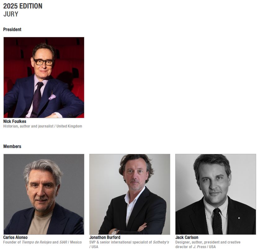 Jury members for the 2025 GPHG
