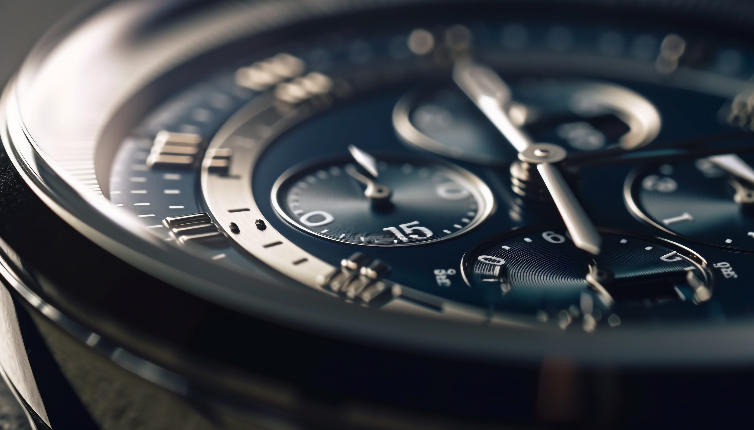 Luxury wristwatch with accurate minute hand detail generated by artificial intelligence
