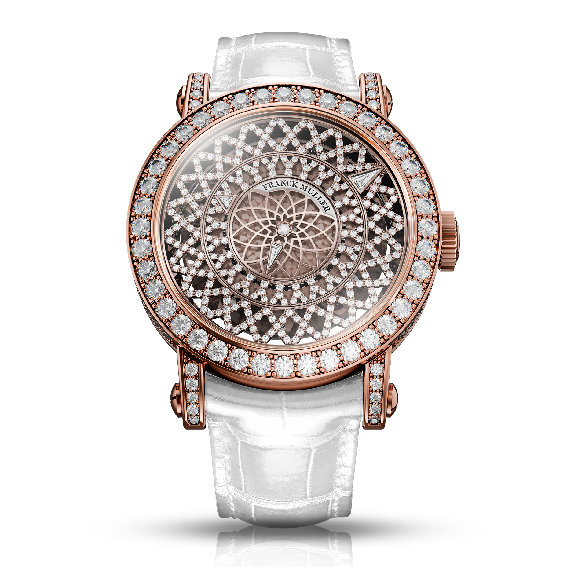 FRANCK MULLER : Round Triple Mystery Skeleton (Gemset)